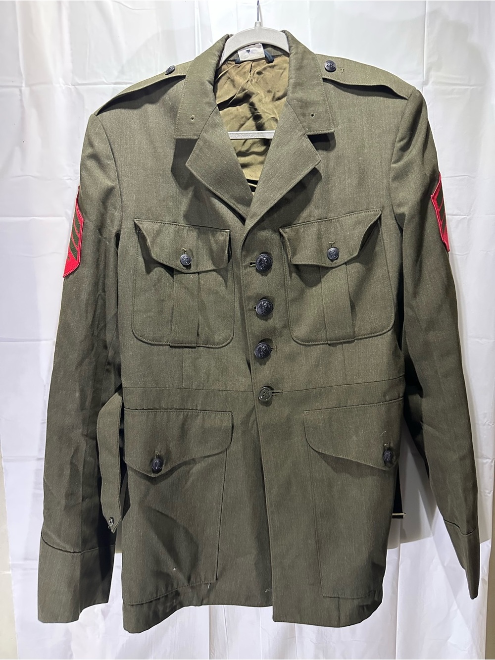 DSCP Military Dress Jacket Mens 43R Green Uniform Coat